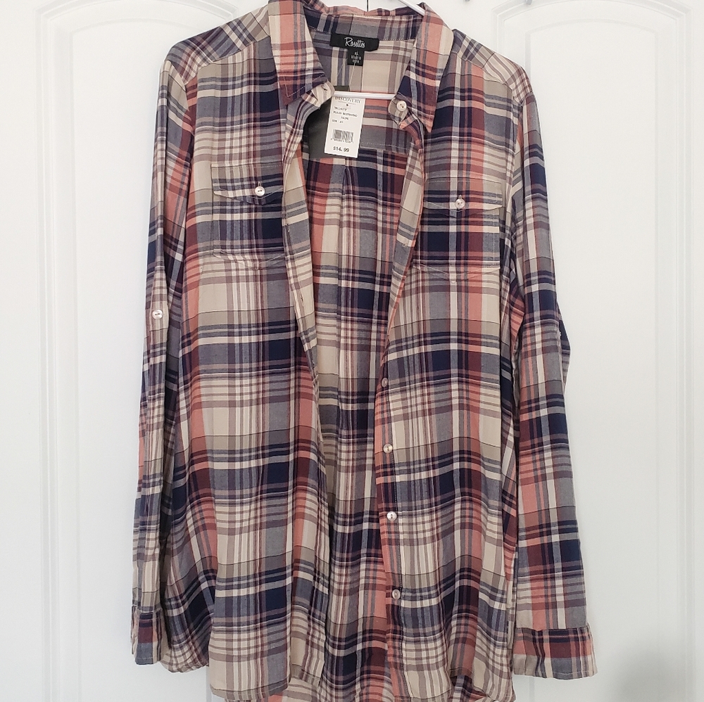 NWT! Multi Color Flannel
